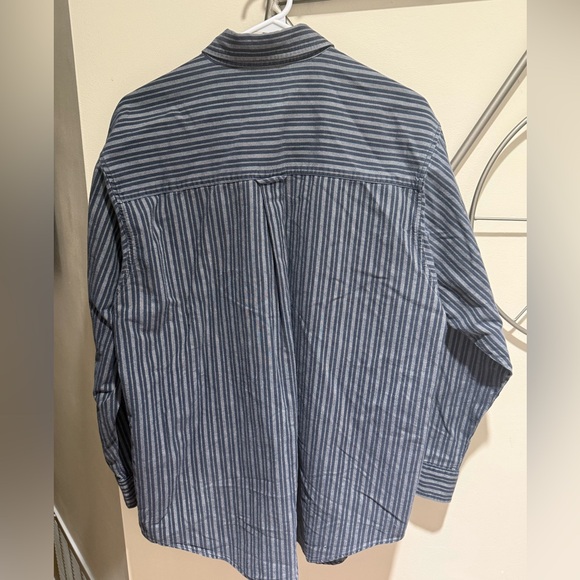 Vintage Northwest Territory 100% Cotton Striped Men's Button-Down Shirt - Picture 4 of 5